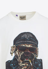 Oct Biker Dog Printed T-shirt