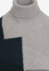 Intarsia Turtleneck Sweater