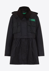 X GANNI Peplum Wax Jacket