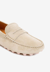 Suede Penny Loafers