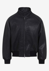 Over Harrington Leather Jacket