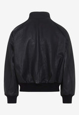 Over Harrington Leather Jacket