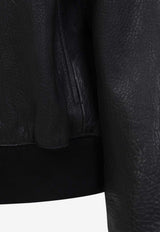 Over Harrington Leather Jacket