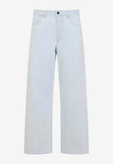Mid-Rise Bleached Jeans