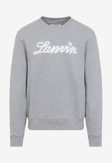 Embroidered-Logo Crewneck Sweatshirt