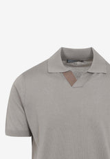 Ribbed Polo T-shirt