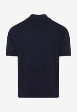 Fine-Knit Polo T-shirt