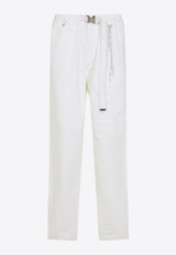 Belted Straight-Leg Pants