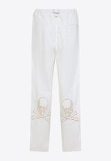 Belted Straight-Leg Pants