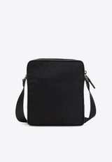 Re-Nylon and Leather Shoulder Bag