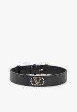 VLogo Leather Choker