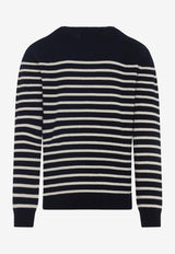 Logo Striped Wool Sweater
