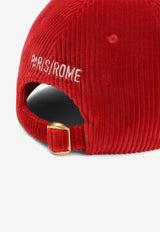 Chez Valentino Velvet Baseball Cap