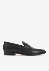 VLogo Leather Loafers