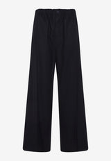 Straight-Leg Wool Pants
