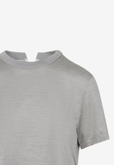 Short-Sleeved Silk T-shirt