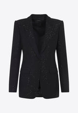 Single-Breasted Wool Blazer