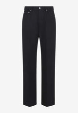Geth Low-Rise Jeans with Crease