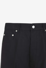 Geth Low-Rise Jeans with Crease