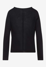 Deep V-Neck Wool Sweater
