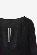 Deep V-Neck Wool Sweater