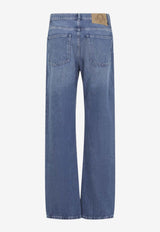 Mid-Rise Jeans with Heart-Shaped Patches