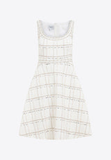 فستان بوكليه بطول الركبة مزين بالترتر