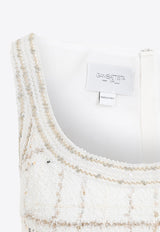 فستان بوكليه بطول الركبة مزين بالترتر