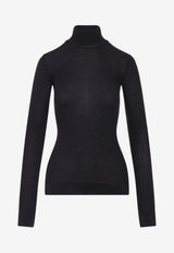 High-Neck Wool Sweater