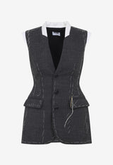 Single-Breasted Wool Vest