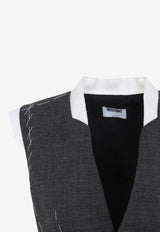 Single-Breasted Wool Vest