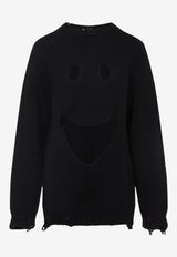 Smile Distressed Wool Sweater