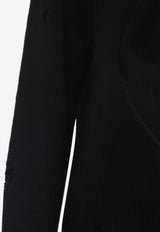 Smile Distressed Wool Sweater