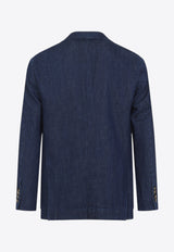 Single-Breasted Denim Blazer