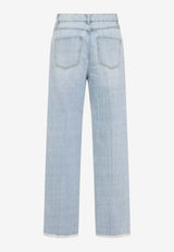 High-Rise Straight-Leg Jeans