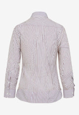Striped Ruffled Shirt