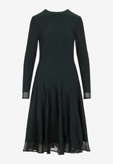 Crewneck Long-Sleeve Jumper Day Dress