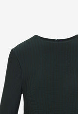 Crewneck Long-Sleeve Jumper Day Dress