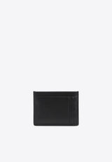 Logo Lettering Matelassé Leather Cardholder