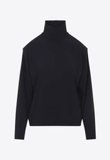 Turtleneck Long-Sleeved Top