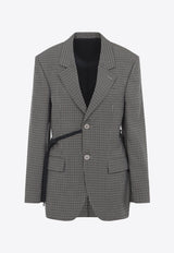 Wrap Single-Breasted Tailored Jacket