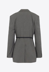 Wrap Single-Breasted Tailored Jacket