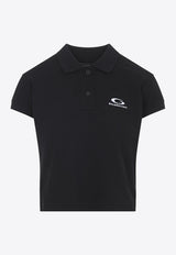 Loop Sports Icon Cropped Polo T-shirt