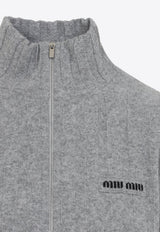 Wool and Cashmere Cropped Cardigan