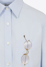 Printed Glass Long-Sleeved Shirt