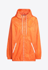 Prada Zip-Up Raincoat Orange 292276OOO1WQ9/Q_PRADA-F0049