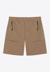 Moncler Grenoble Technical Froissé Bermuda Shorts Beige 2B00003597SL/S_MONGR-23L