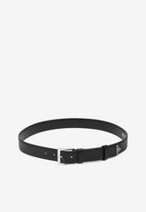 Prada Saffiano Leather Logo Belt Black 2CC672053/S_PRADA-F0002