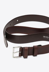 Prada Engraved Logo Leather Belt Brown 2CS1322HII/Q_PRADA-F0192