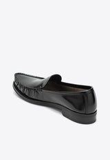 Prada Brushed Leather Loafers Black 2DB229X000055/R_PRADA-F0002